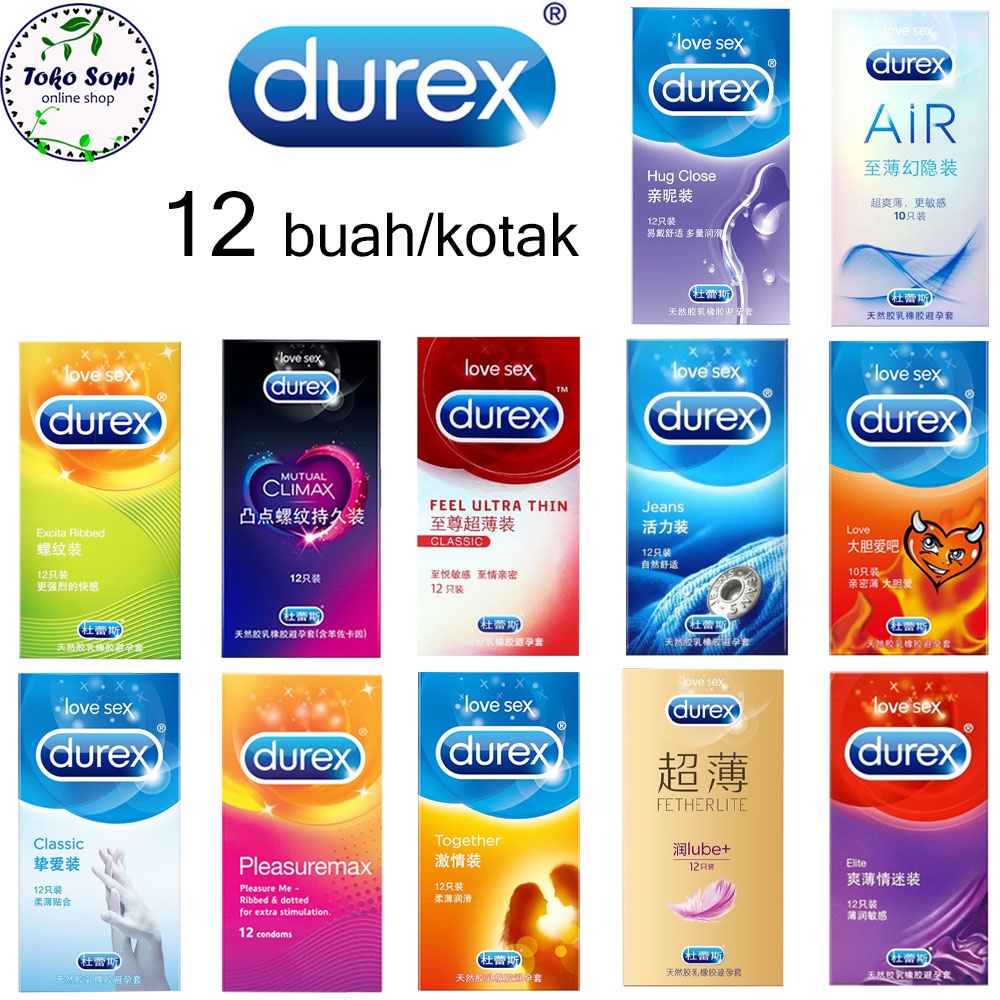 COD Kondom Durex Impor Bergerigi Bertekstur Climax Ultra Thin Tipis