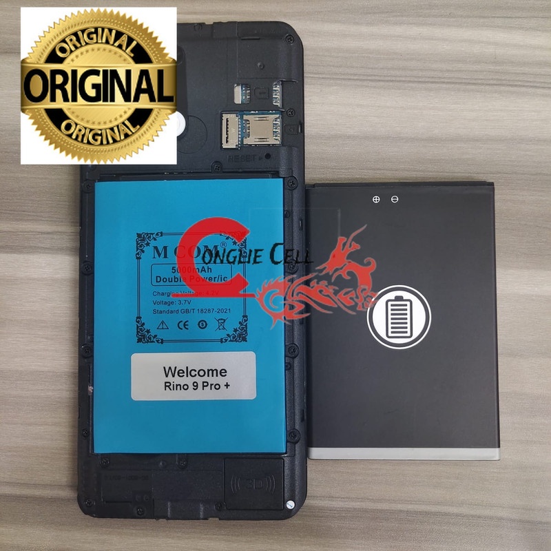 Battery Batere Batre Baterai Double Power Mcom Welcome Rino 9 Pro Plus 5000 mah
