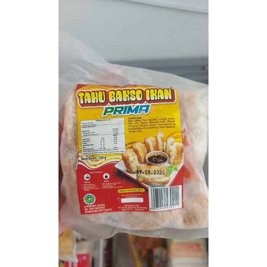 

Prima Tahu Bakso 250 Gram - Semesta Frozen Food