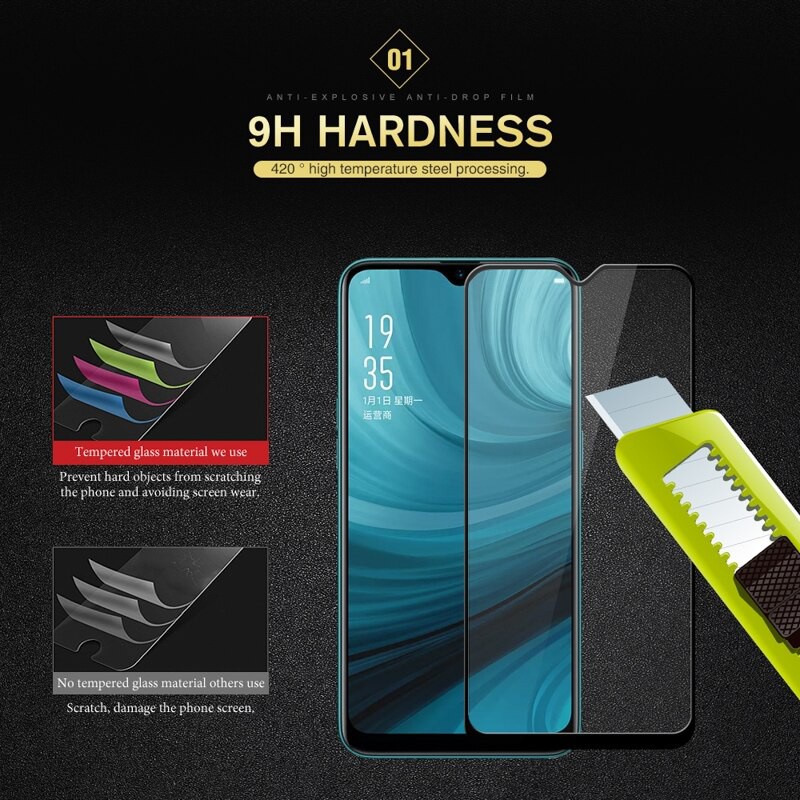 EllaStuff Bisa COD TG Oppo A12 2020 Tempered Glass Full Cover Anti Gores Oppo A12 2020