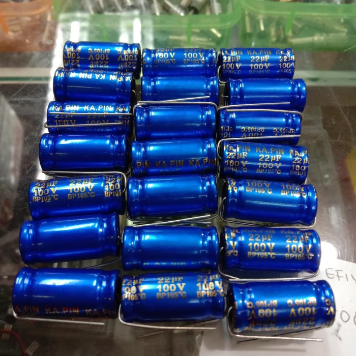 capasitor nonpolar ukuran 22uf 100v non polar -BSS12