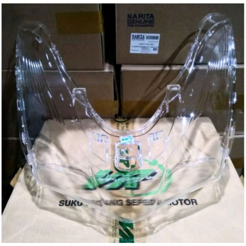 Mika Reflektor Lampu Depan Motor Lexy Tutup kaca depan bening LEXI