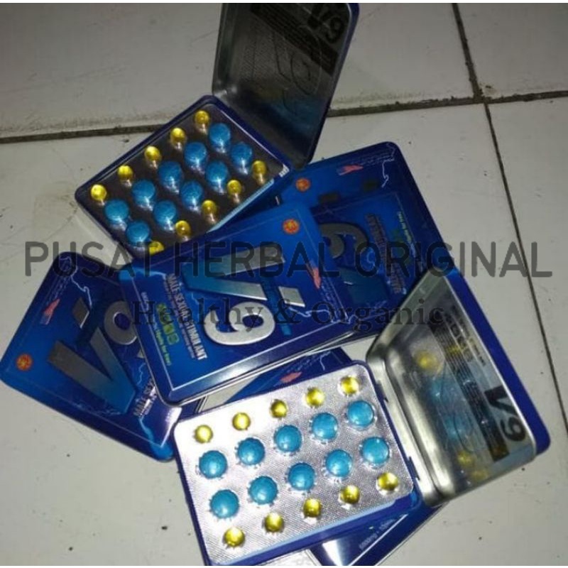 Promo V9 Original Obat Vitalitas Pria Suplemen Stamina Top Herbal By( Gratis Ongkir)