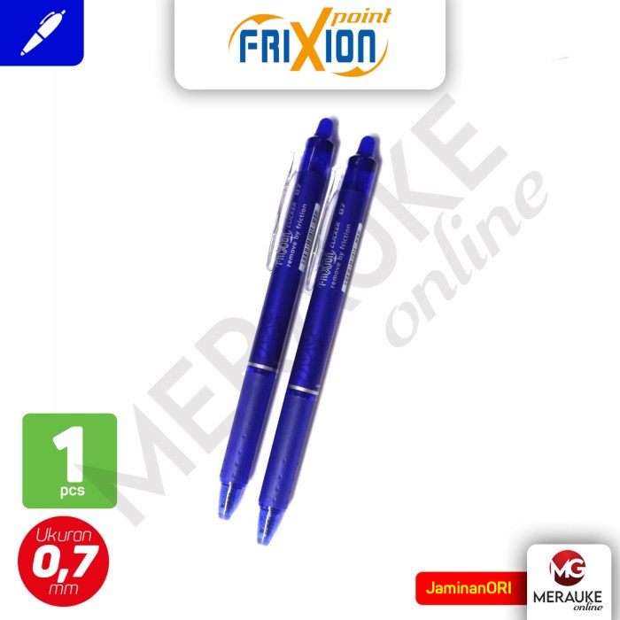 

Ballpoint PILOT Frixion Clicker Fine 0.7 - Biru