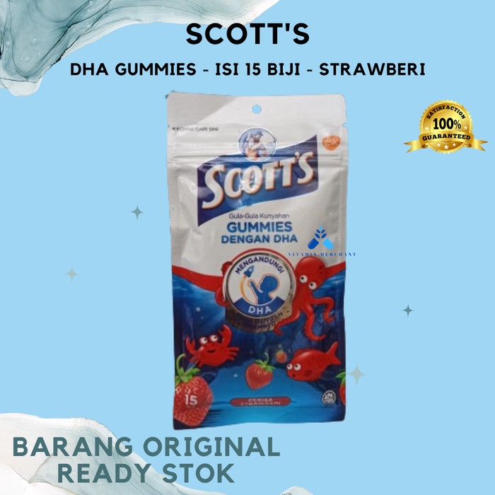 SCOTTS DHA GUMMIES / VITAMIN ANAK / DHA ANAK - STRAWBERI