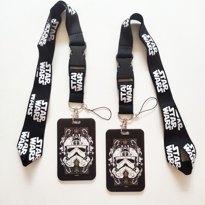 

BEST SELLER- ID Card Holder Name Tag Lanyard / Kalung Kartu Star Wars Stormtrooper