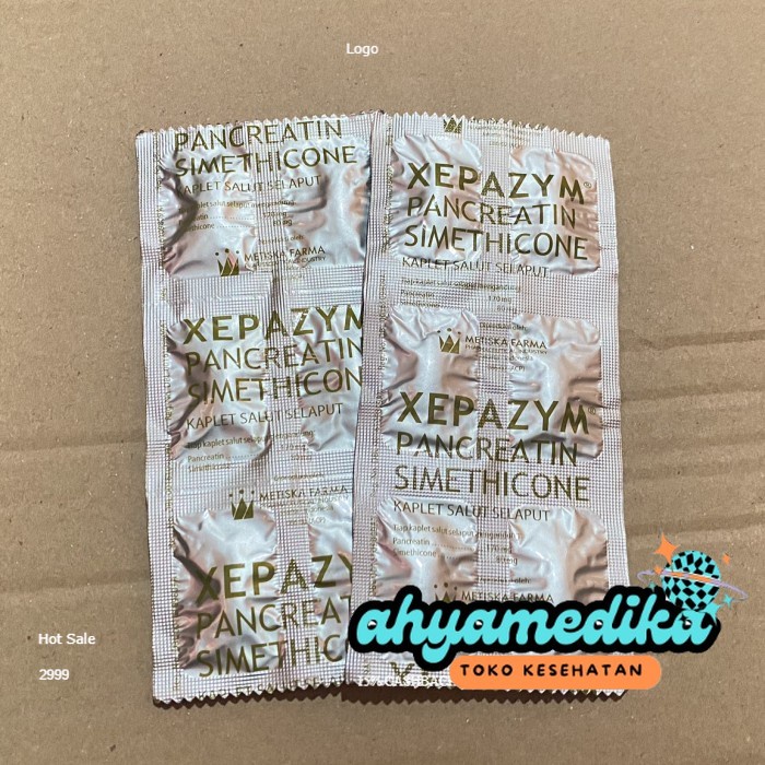 (BISA COD)- xepazym pancreatin simethicone kaplet ORIGINAL