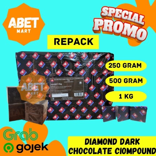 

Coklat Diamond Compound Dark F1 250 500 gr 1 kg - Kotak 250gr 500gr