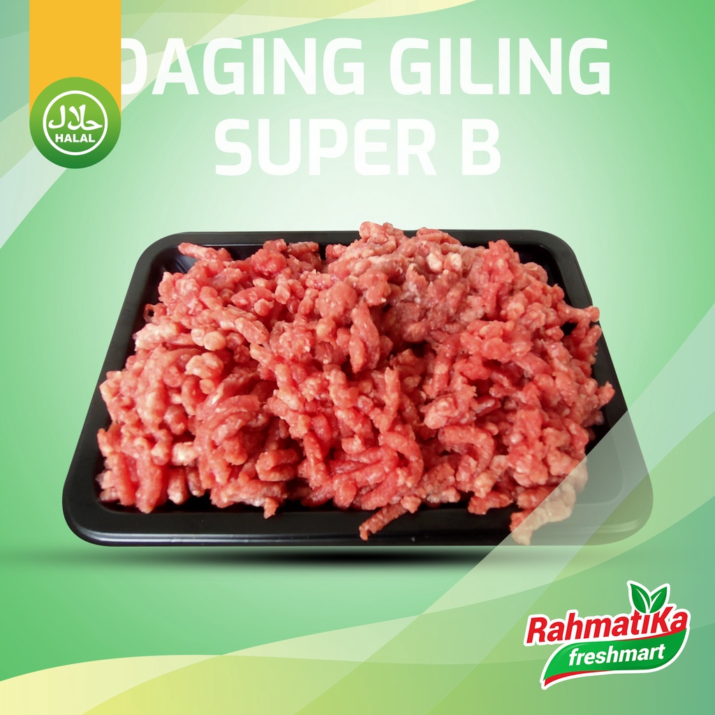 

Daging Giling Sapi Super B Lokal 250 gram (Daging Frozen) I FROZEN FOOD HALAL