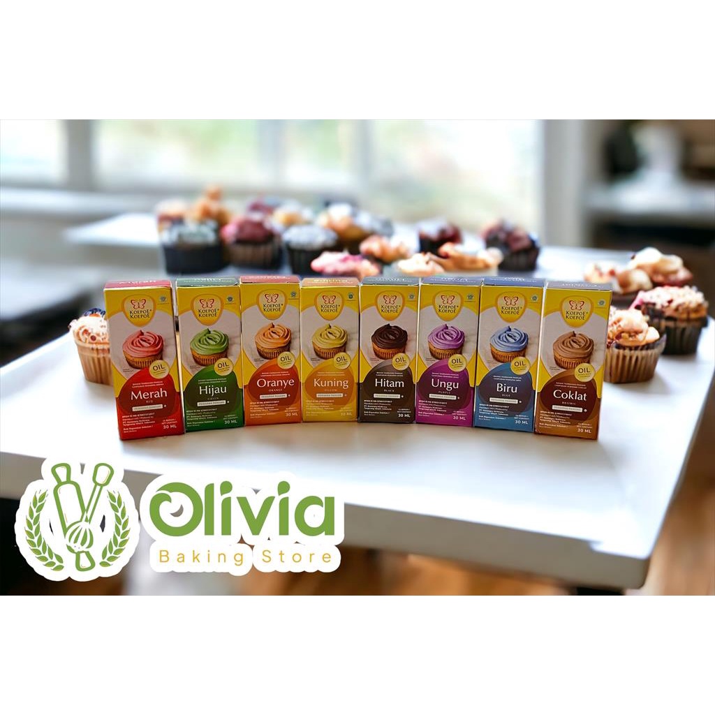 

Koepoe Pewarna Makanan Food Colouring Oil Based Halal 30 Ml