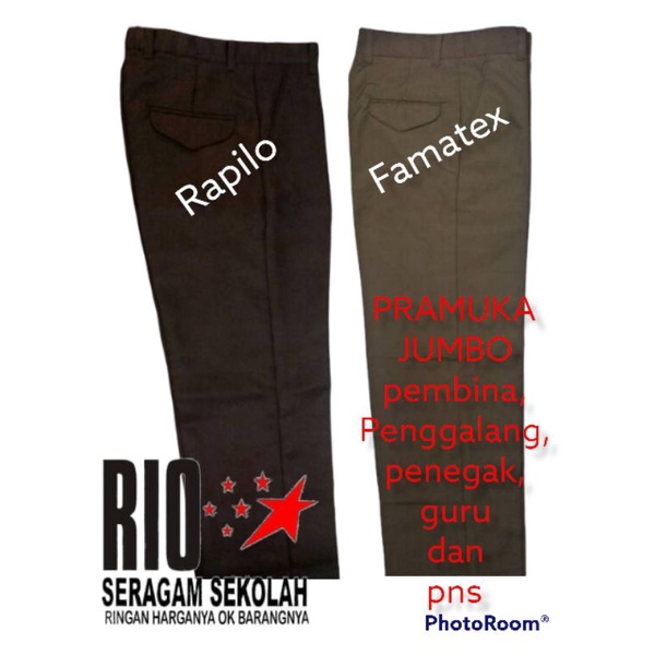 CELANA PRAMUKA PDH RAPILO RAFILO PEMBINA BIG SIZE GURU PNS PENGGALANG STARNAS RAPILO PRAMUKA PNS, PR
