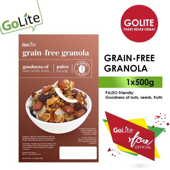 

✨PROMO✨ -GoLite Grain Free Granola 500g (Paleo Friendly)