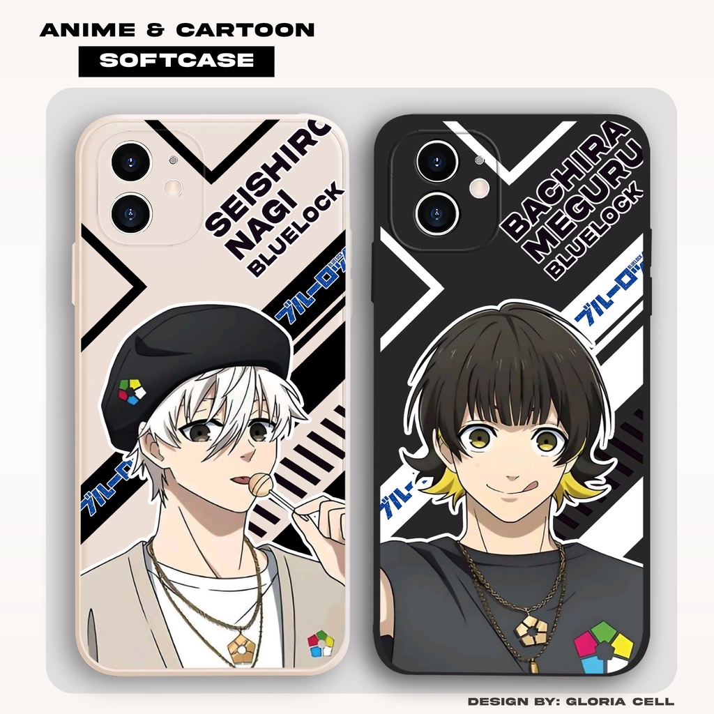 Case Vivo Y15S Y16 Y17S Y12 Y20 Y22 Y36 Y27 Y01 Y30 Y50 Y53 Y1S Y91 V15 V20 S1 Blue Lock Grezz Serie