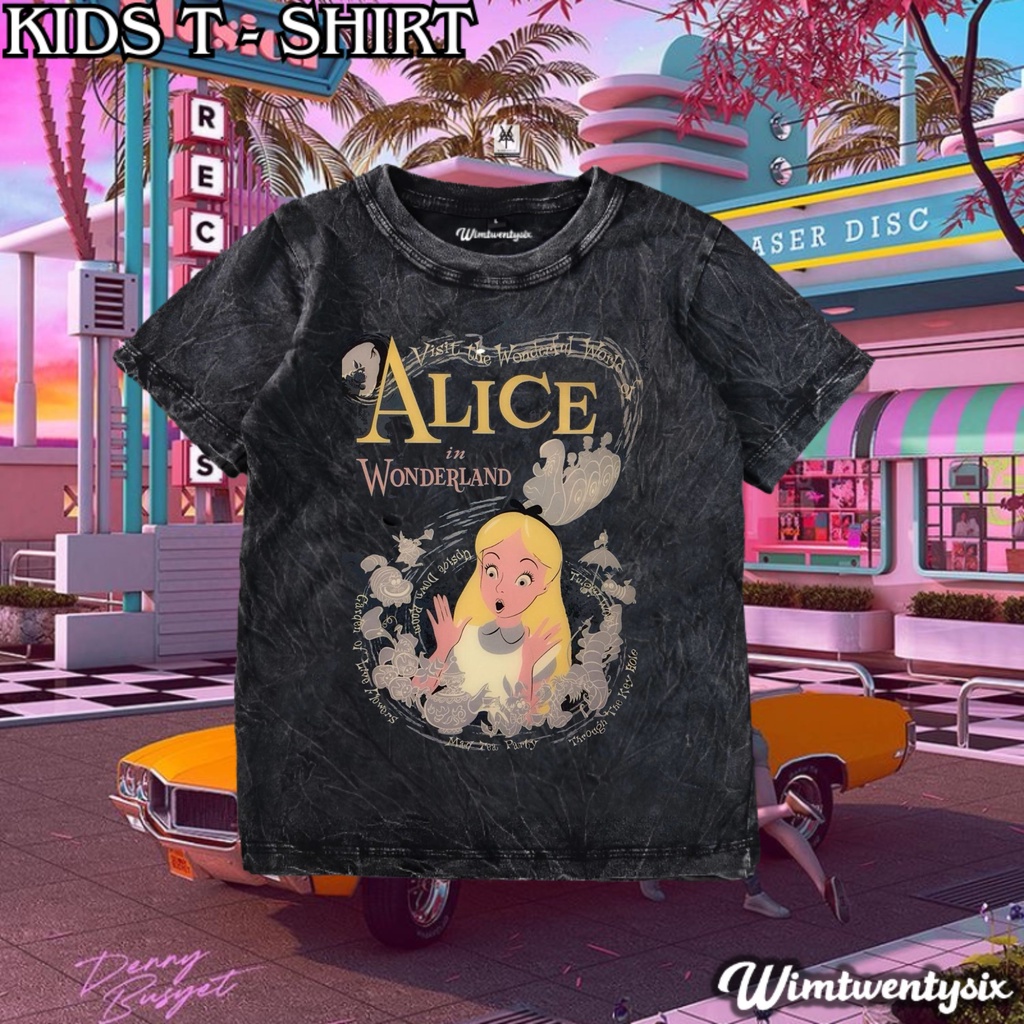 KAOS ANAK | BAJU ANAK | KAOS ALICE IN WONDERLAND ADVENTURE VINTAGE TEE