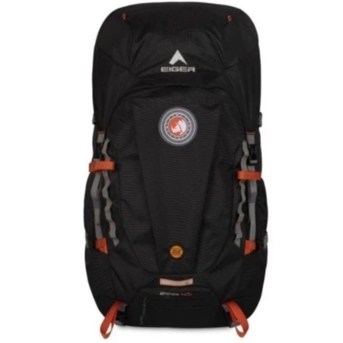v bismillahEIGER series RHINOS 45L 45 L RUCKSACK tas ransel backpack n - carrier blk