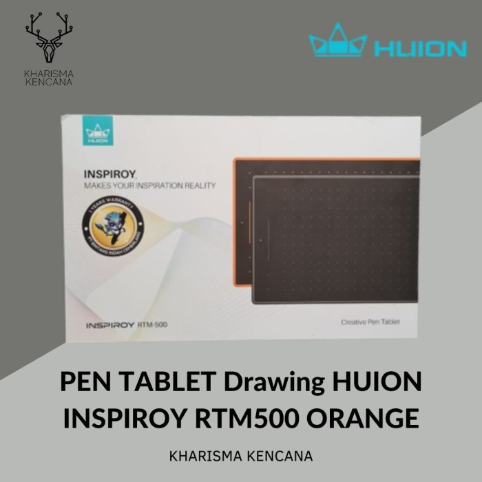 

Andma PEN TABLET Drawing HUION INSPIROY RTM500 ORANGE