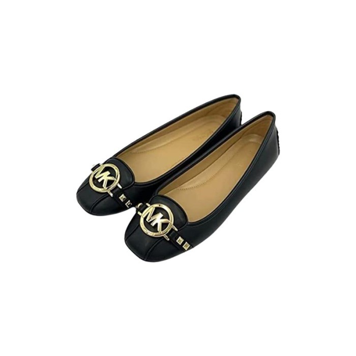 Sepatu Wanita Cewek Perempuan MK Fulton Moccasin - Black 100% ORIGINAL