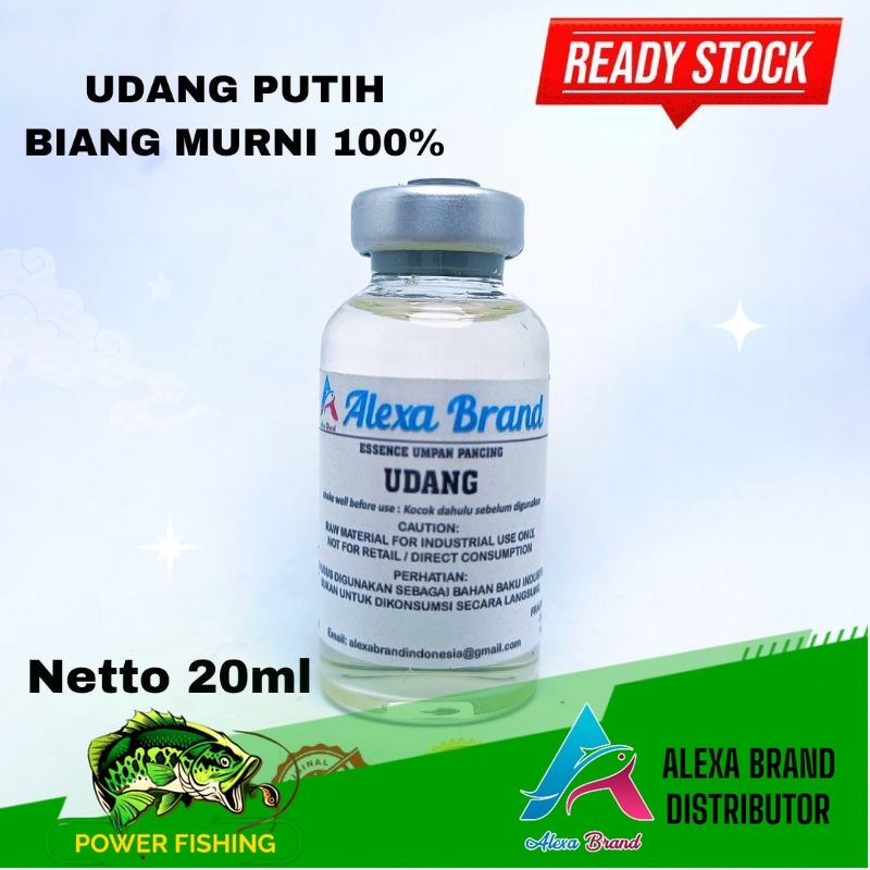 Essen Udang biang murni 100% - esen udang bening- Alexa Brand udang - umpan pancing