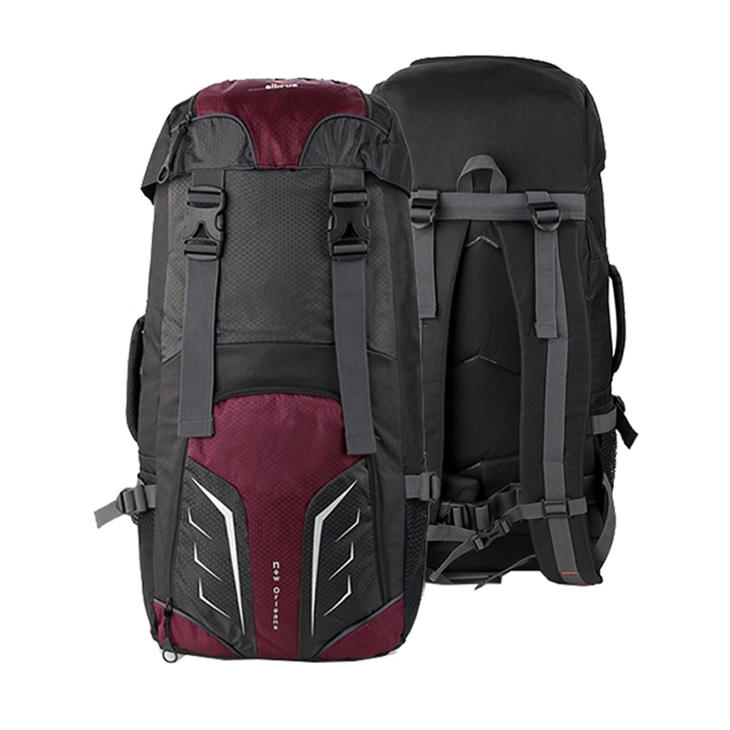 Tas Gunung 60 Liter ELBRUS New Orleans, Tas Camping ELBRUS