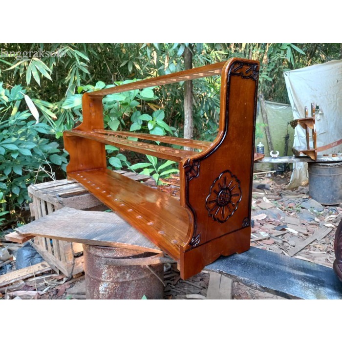 

jagrak keris isi 20 ukir bunga bkn megantoro sengkelat kamarogan - mentah antik