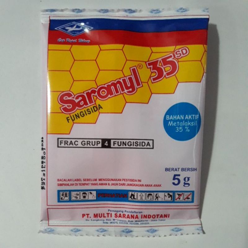 Saromil 5 gr fungisida dan perlakuan benih