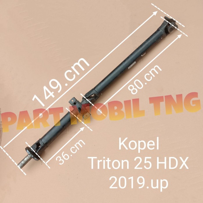 Kopel Propeller Belakang Mitsubishi Triton HDX 25 2500cc 4D56U 2015-2020