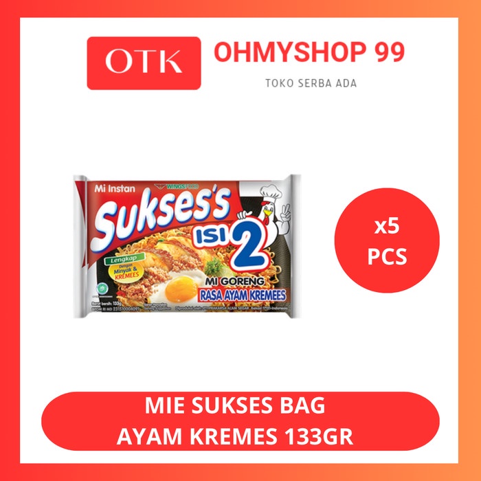 

Mie Sukses Ayam Kremes 5x133gr