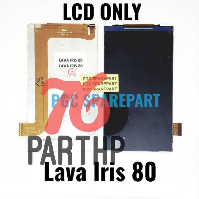 Original OEM LCD Lava Iris 80 - Lavairis LCD Only SAJA