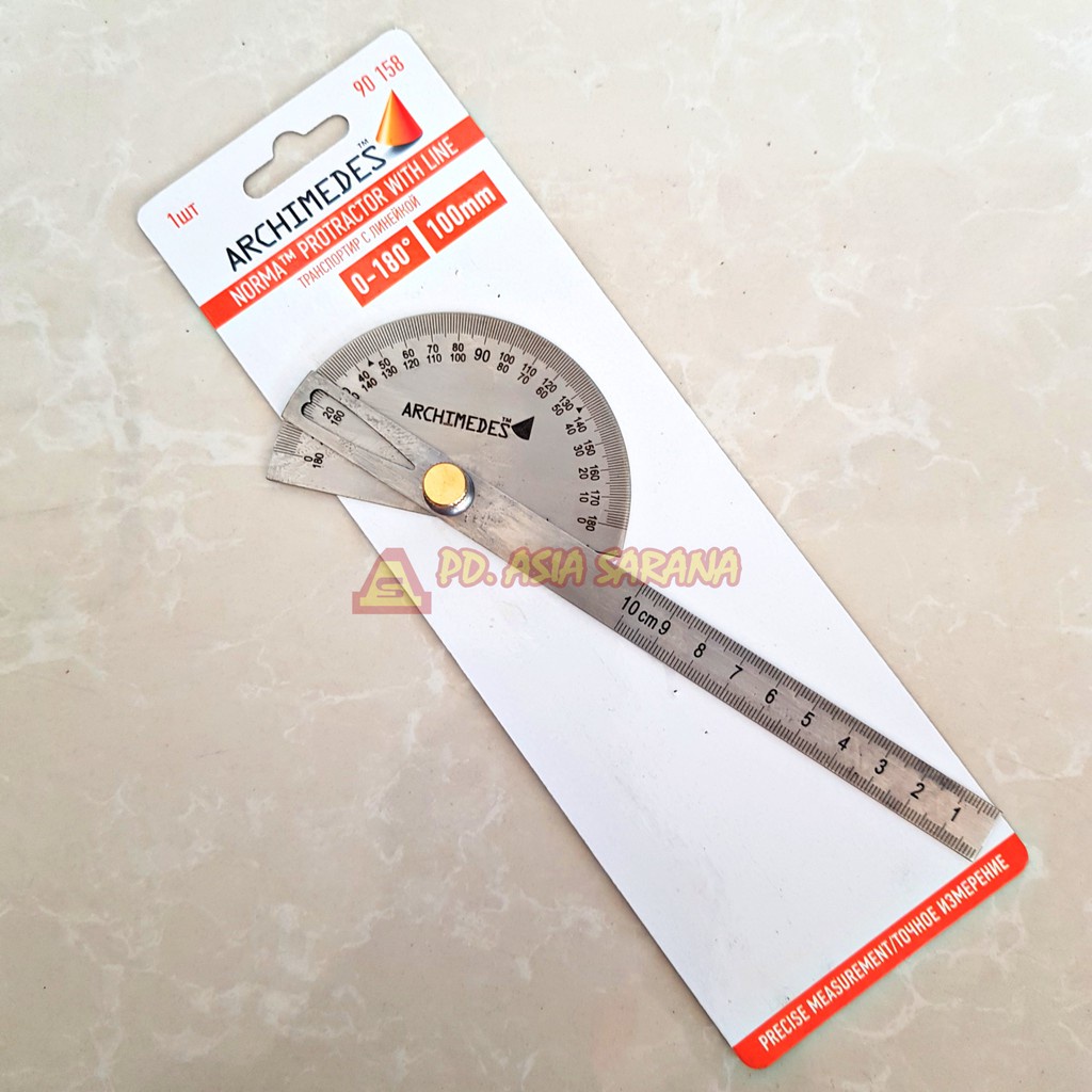 

Jangka Busur Derajat Mistar + Penggaris / Degree Protractor Drajat