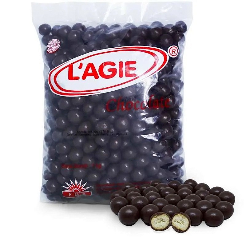 

LAGIE Golden City Choco Ball 1 Kg - Chocolate Balls - Bola Coklat Isi Biskuit