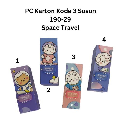 

Pencil Case Karton Astronot Kode 3 Susun KAX190-29 / Tempat Pensil