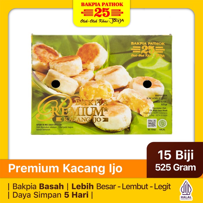 

Bakpia Pathok 25 Premium Kacang Hijau | Oleh-Oleh Khas Jogja