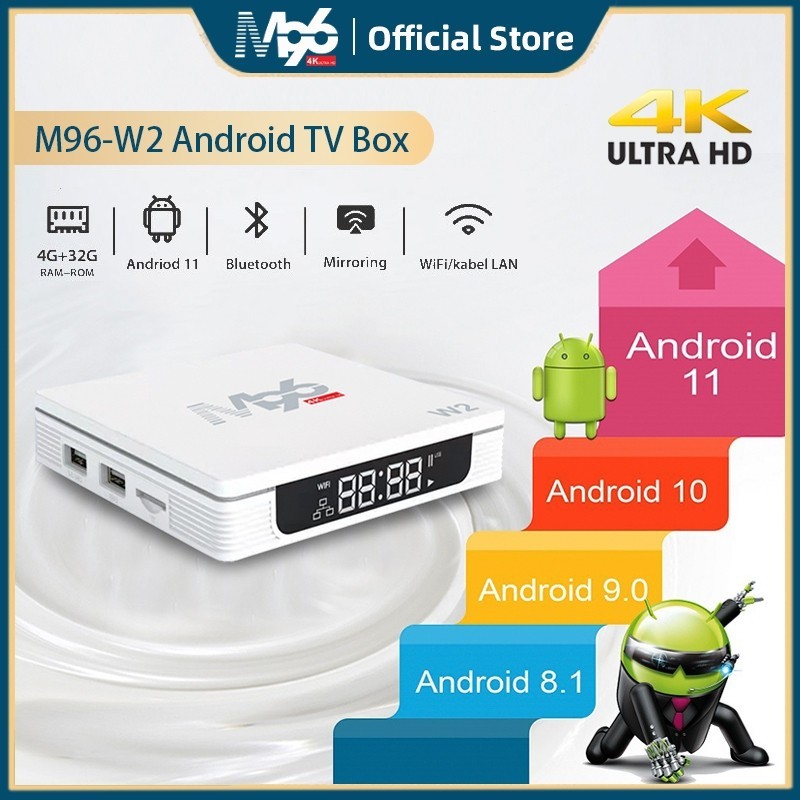 M96 Android Tv Box M96W2 Smart Tv Box Android 11 4GB RAM 32GB ROM WIFI 4K HD Digital STB