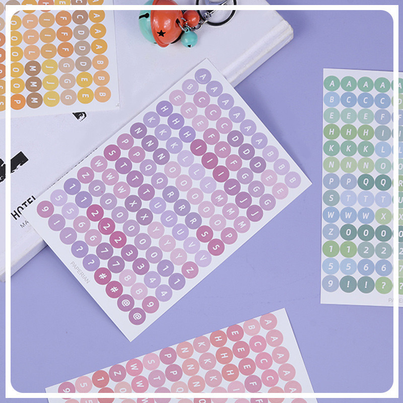 

COD StikerHuruf Nomor KoreaIns GayaDekorasi Bahan Kertas DindingStiker Kartu Buku Besar Tangan