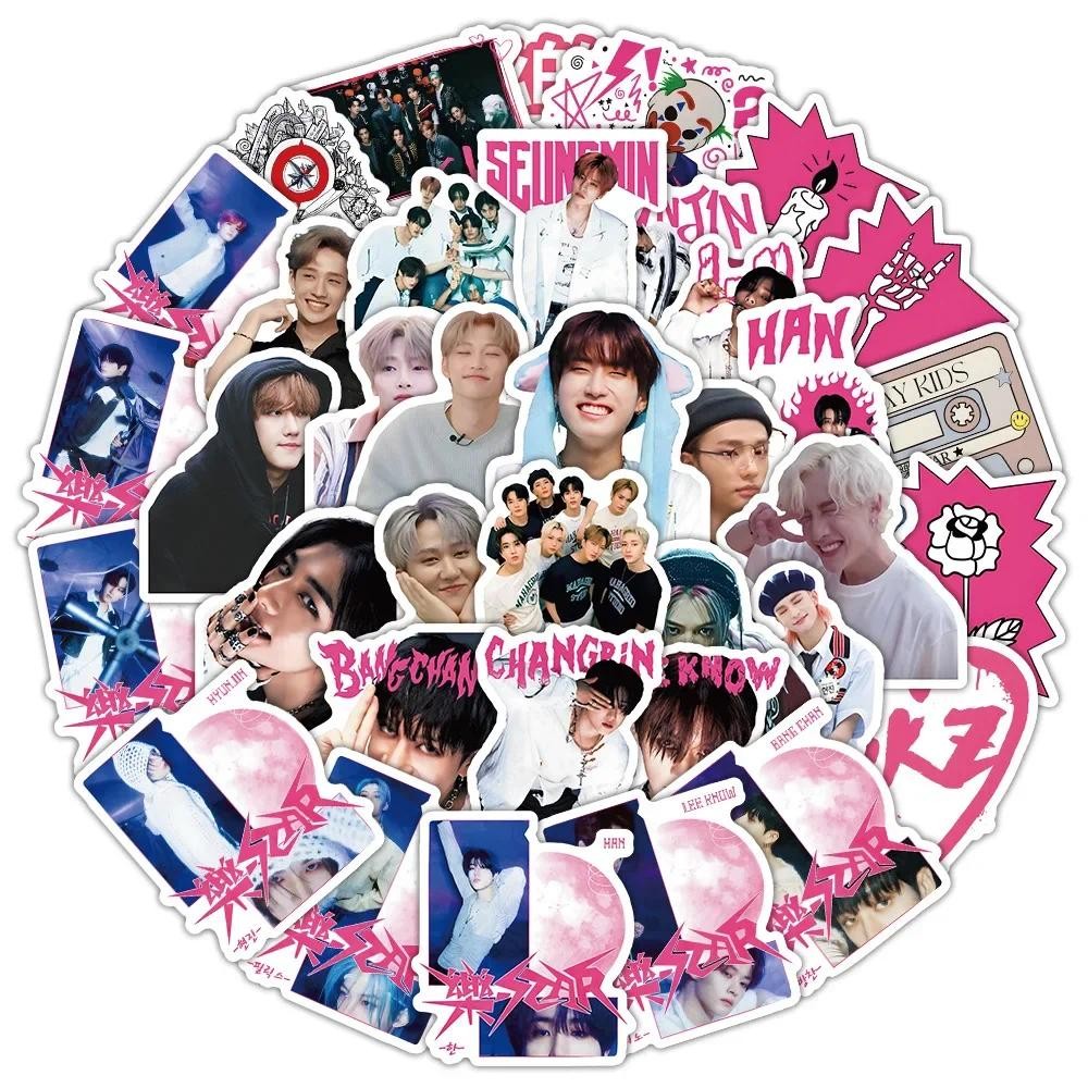 

50pcs Korean Boy Group Graffiti Support Peripheral DIY Creative Water Cup Notebook Waterproof Stickers