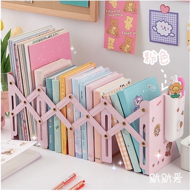penyangga buku besi tempat buku lucu