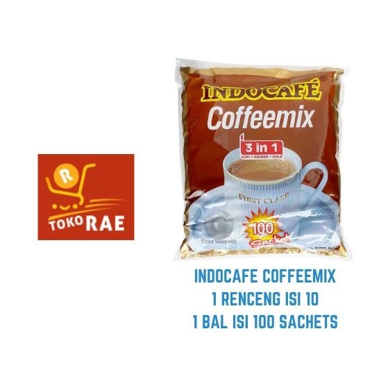 

READY STOCK!!! Indocafe Coffee Mix 1 pack isi 10 renceng x 10 sachet (100 sachet)