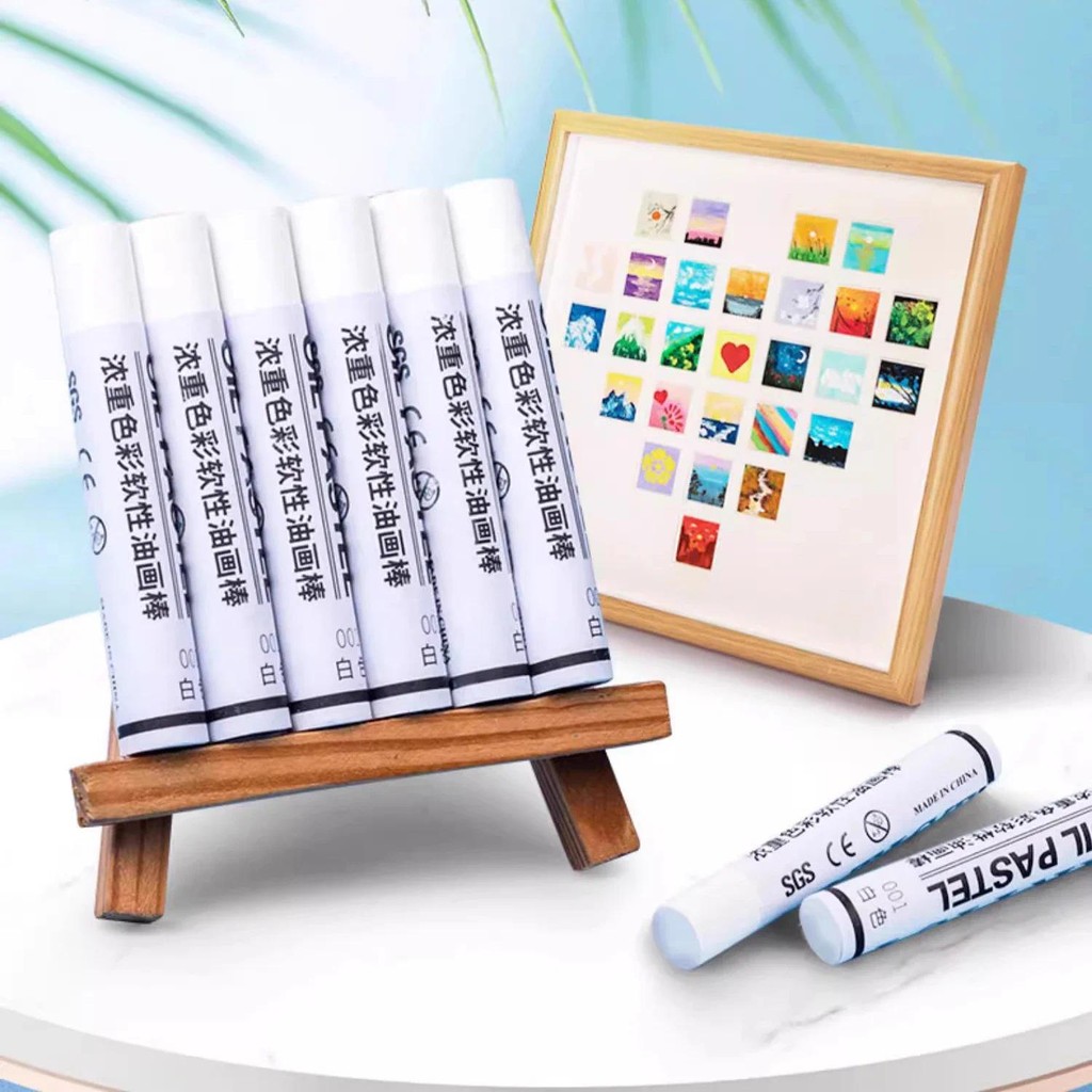 

Artist White Oil Pastel Complementary Color Soft Stick Children Professional Painting Drawing Graffiti Art Crayons Supplies