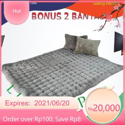 KASUR GENDER BULU RASFUR JUMBO GRATIS 2 BANTAL