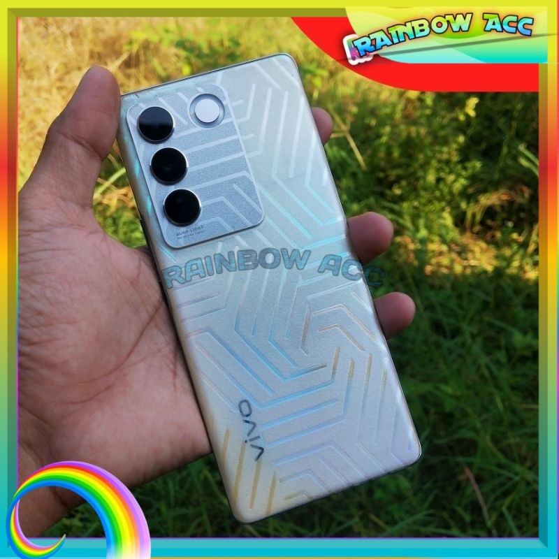 Backskin Garskin skin carbon SAMSUNG GALAXY GLITER SALUR pelindung belakang hp A12 M12 A03 A03S A04 