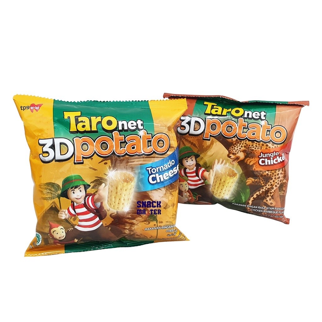 

TARO NET 3D 17gr TORNADO CHEESE JUNGLE CHICKEN AYAM KEJU SEAWEED BARBEQUE BBQ CEMILAN ANAK GROSIR MURAH MAKANAN RINGAN BINGKISAN ULTAH BIRTHDAY PARSEL HAMPERS PARCEL ULANG TAHUN KERIPIK