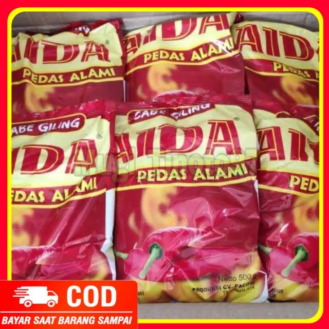 

cabe giling aida pedas alami 1 kilogram bubuk