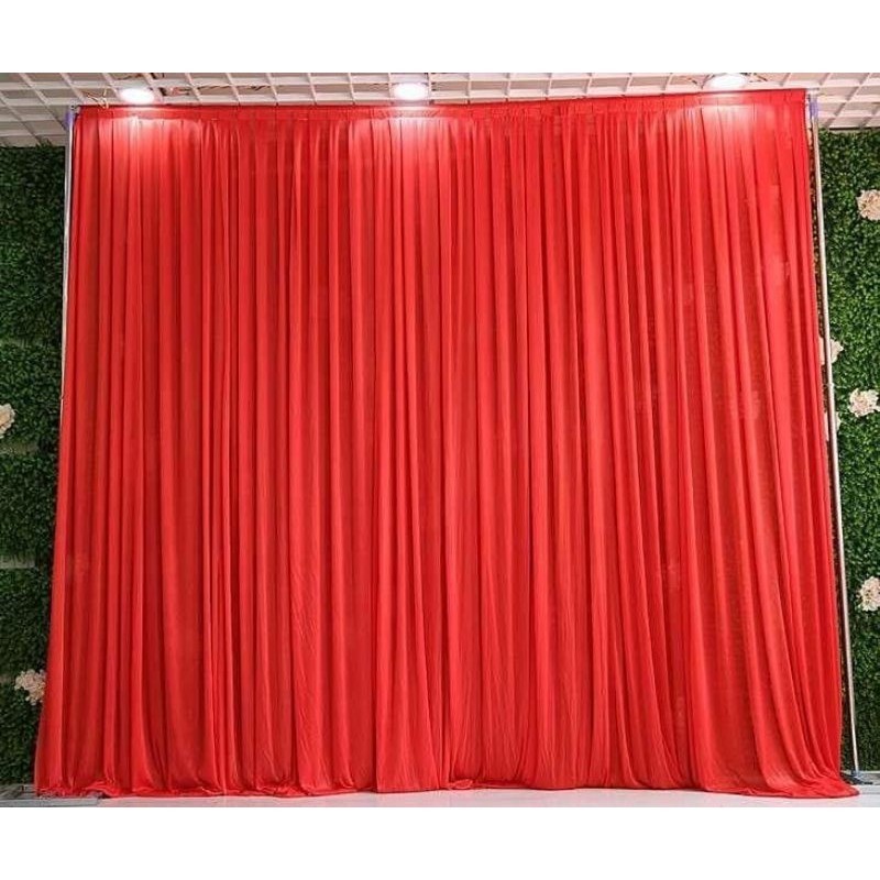 Background Rempel tinggi 3 meter lebar 3 meter / bisa request ukuran / bahan kain filamin kain dekor