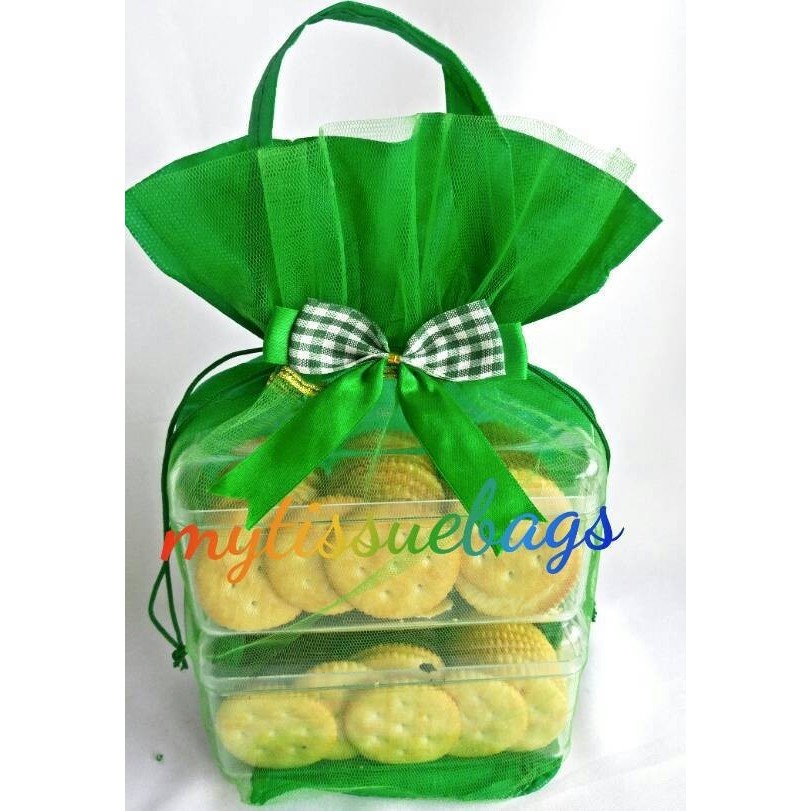 

12 tas tile kuker hampers lebaran idul fitri 500grms 2 susun - Hijau, 3 susun