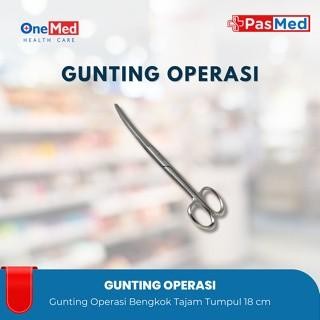 

Gunting Operasi Lurus Tajam-Tumpul Stailess Steel Onemed 18 Cm