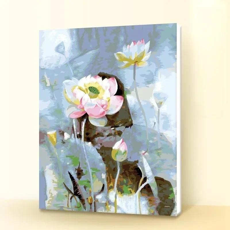

02201400Digital oil painting living room decorative painting sofa background wall hanging painting