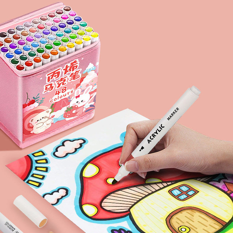 

[ GROSIR ATK ] SPIDOL MAKER ISI 24 PCS (24 WARNA) / LONG LANGSTING AND WATERPROOF / ACRYLIC MERKER SET 24 COLOR WATERPROOF
