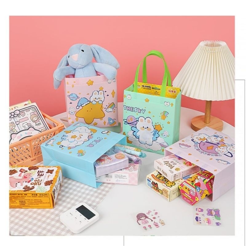 

TAS KADO ULANG TAHUN BUNNY GOODIE BAG WATERPROOF HAMPERS SOUVENIR