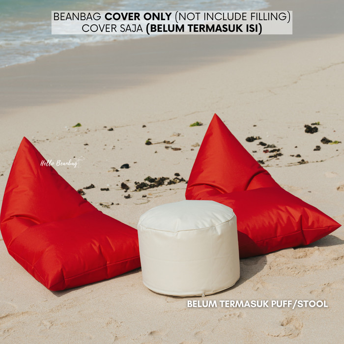 Beanbag DEWASA Kursi Santai - Cover Bean bag MURAH - Merah