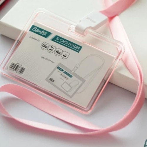 

Card Holder Bantex 8867 Name Tag Transparant Landscape Tali ABG - Pink 19